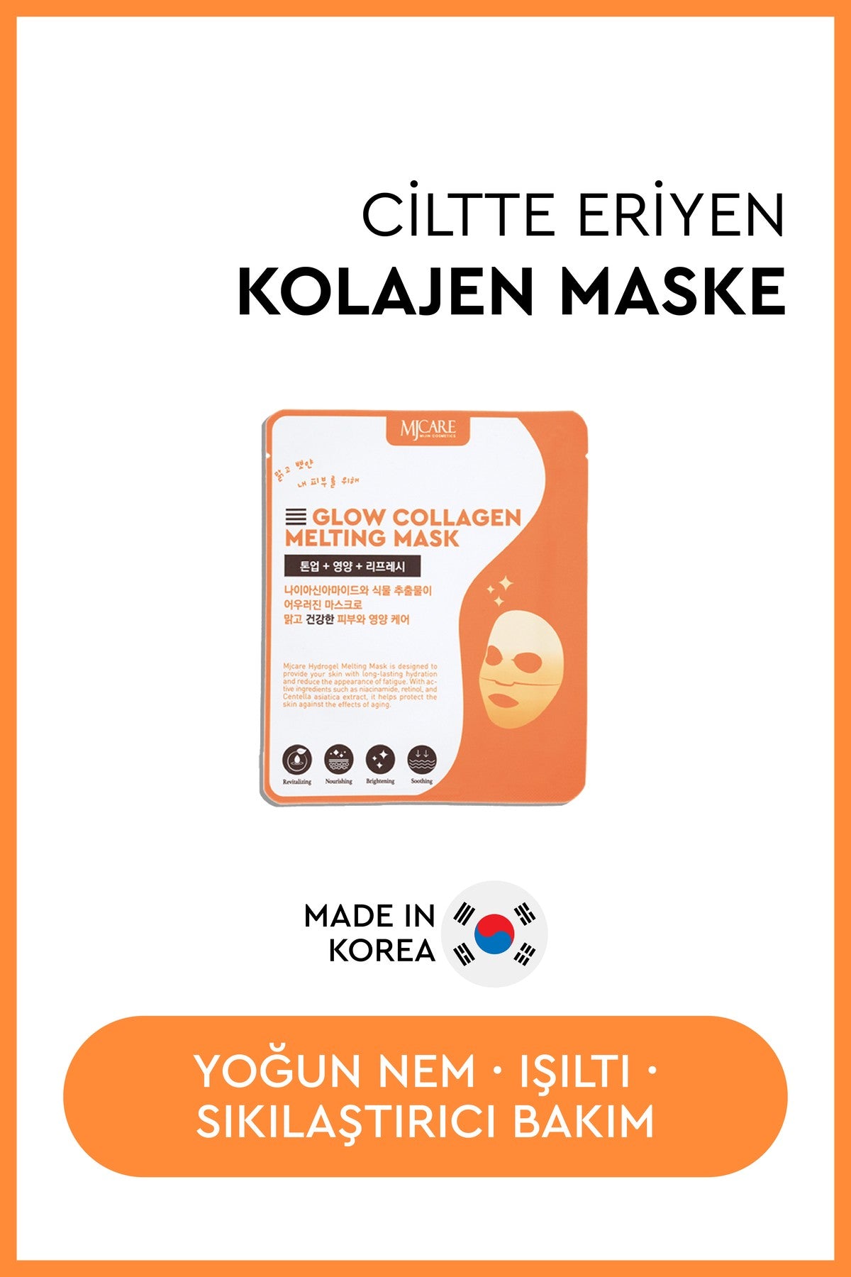 Glow Collagen Melting Mask - Hydrojel Şeffaflaşan Eriyen Maske